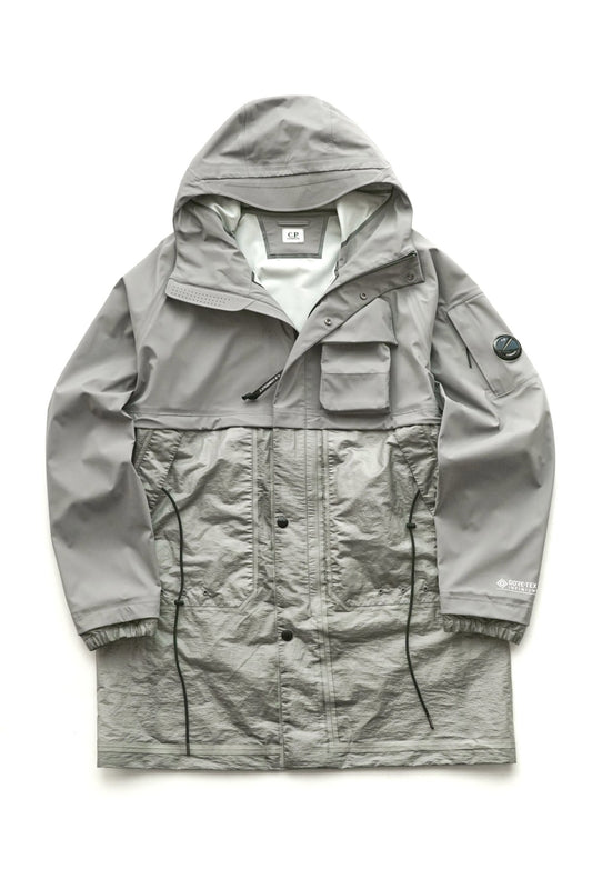 C.P. COMPANY - GORE-TEX 3L INFINIUM MIXED JACKET - GRIFFIN GREY