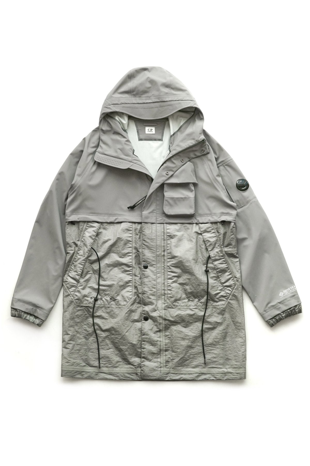 C.P. COMPANY - GORE-TEX 3L INFINIUM MIXED JACKET - GRIFFIN GREY