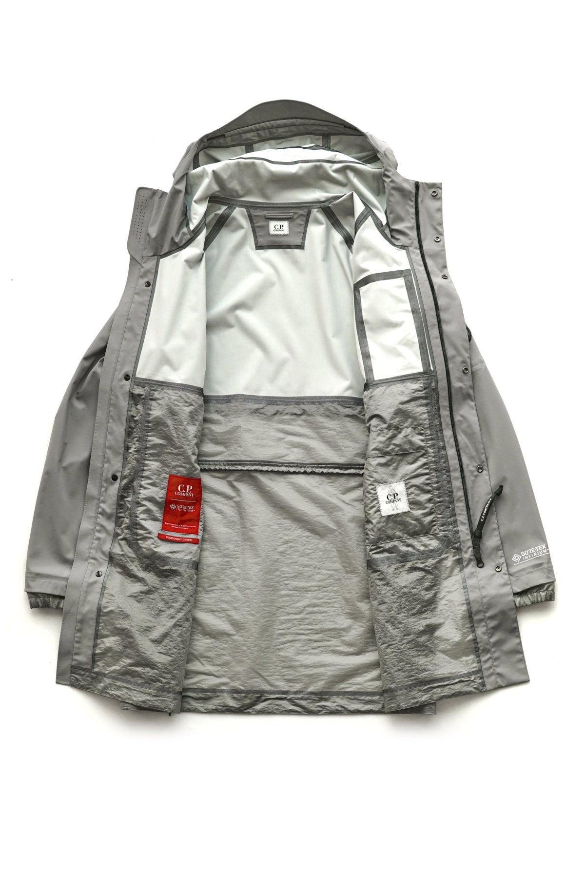 C.P. COMPANY - GORE-TEX 3L INFINIUM MIXED JACKET - GRIFFIN GREY