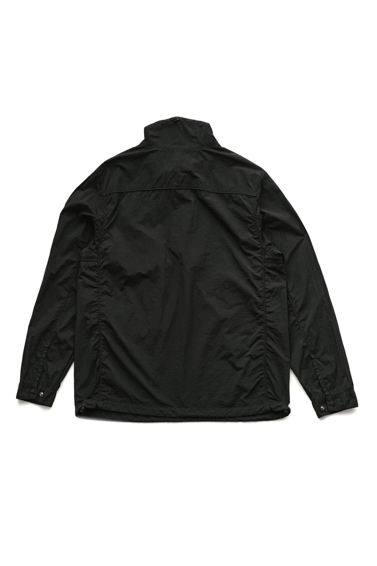 C.P. COMPANY - CR-L HALF ZIP OVERSHIRT - BLACK