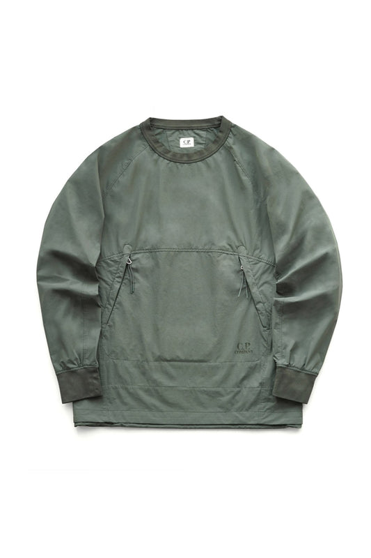 C.P. COMPANY - DYSHELL UTILITY SWEATSHIRT - DARK SHADOW