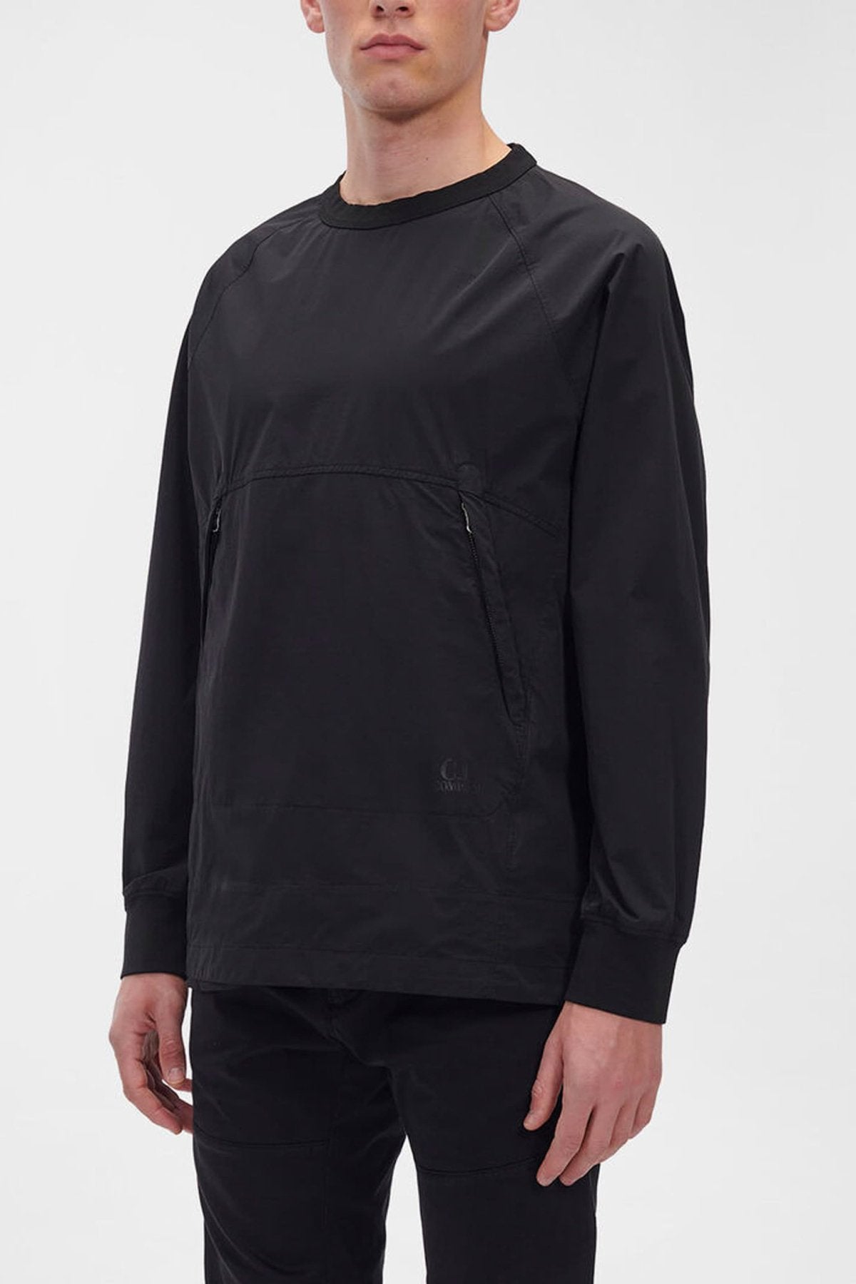 C.P. COMPANY - DYSHELL UTILITY SWEATSHIRT - DARK SHADOW