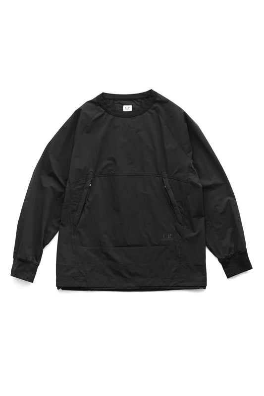 C.P. COMPANY - DYSHELL UTILITY SWEATSHIRT - BLACK