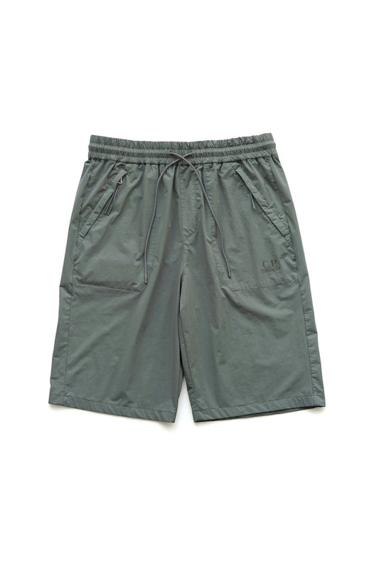 C.P. COMPANY - DYSHELL LOGO SHORTS - DARK SHADOW