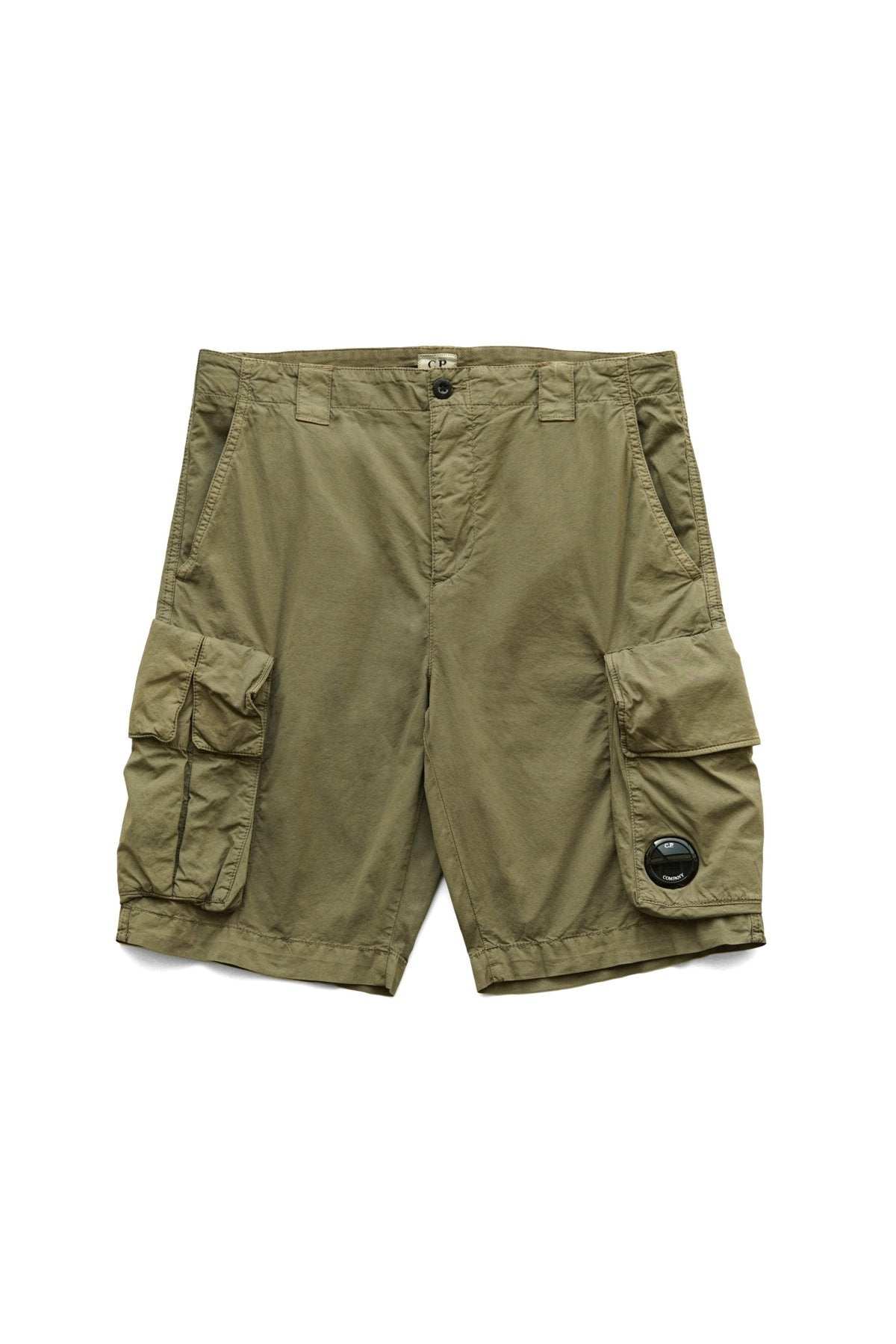 C.P. COMPANY - TWILL STRETCH UTILITY SHORTS - SENECA ROCK