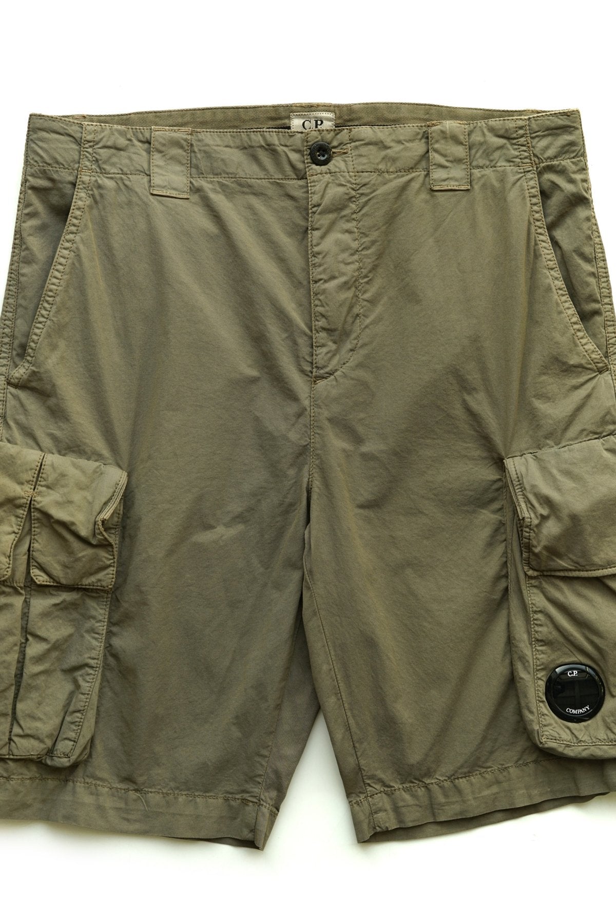 C.P. COMPANY - TWILL STRETCH UTILITY SHORTS - SENECA ROCK