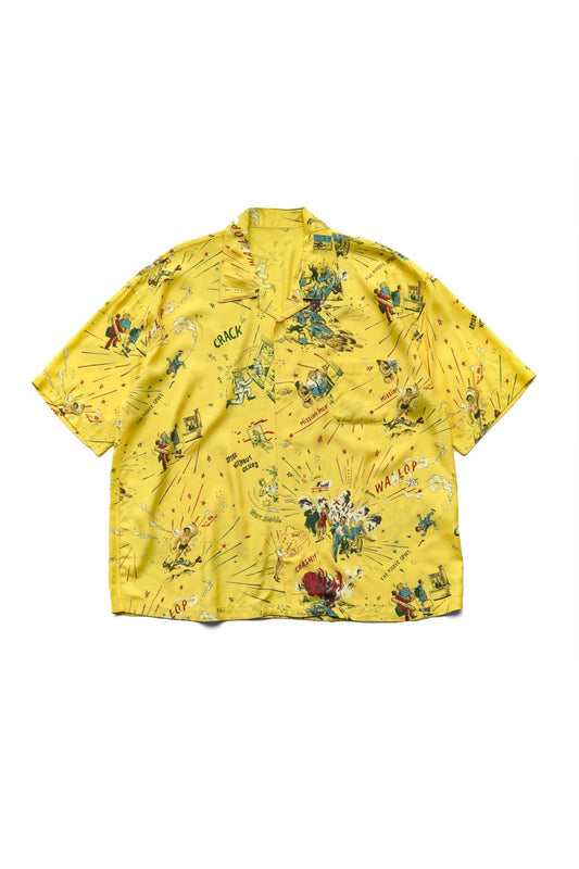 Porter Classic - 落ちこぼれスパイALOHA SHIRT (THE MISFIT SPIES) - YELLOW