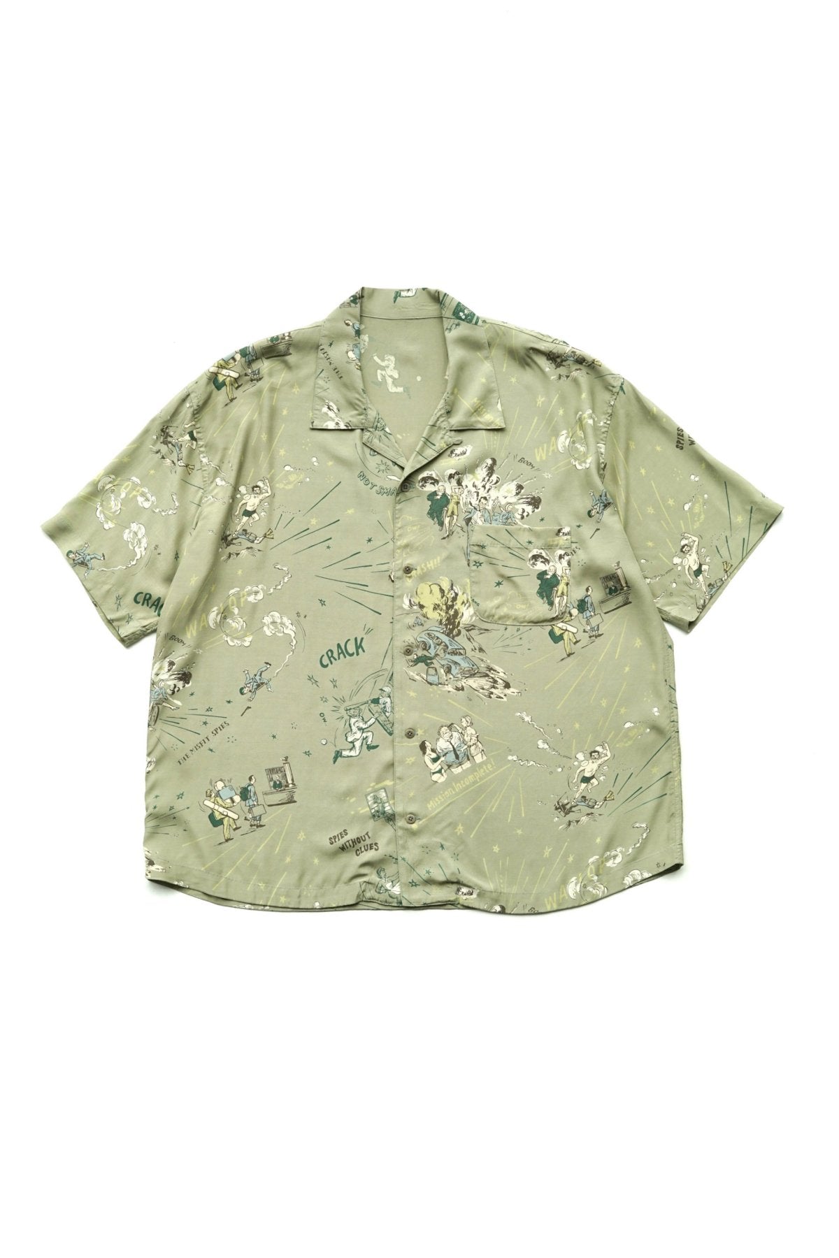 Porter Classic - 落ちこぼれスパイALOHA SHIRT (THE MISFIT SPIES) - GREEN