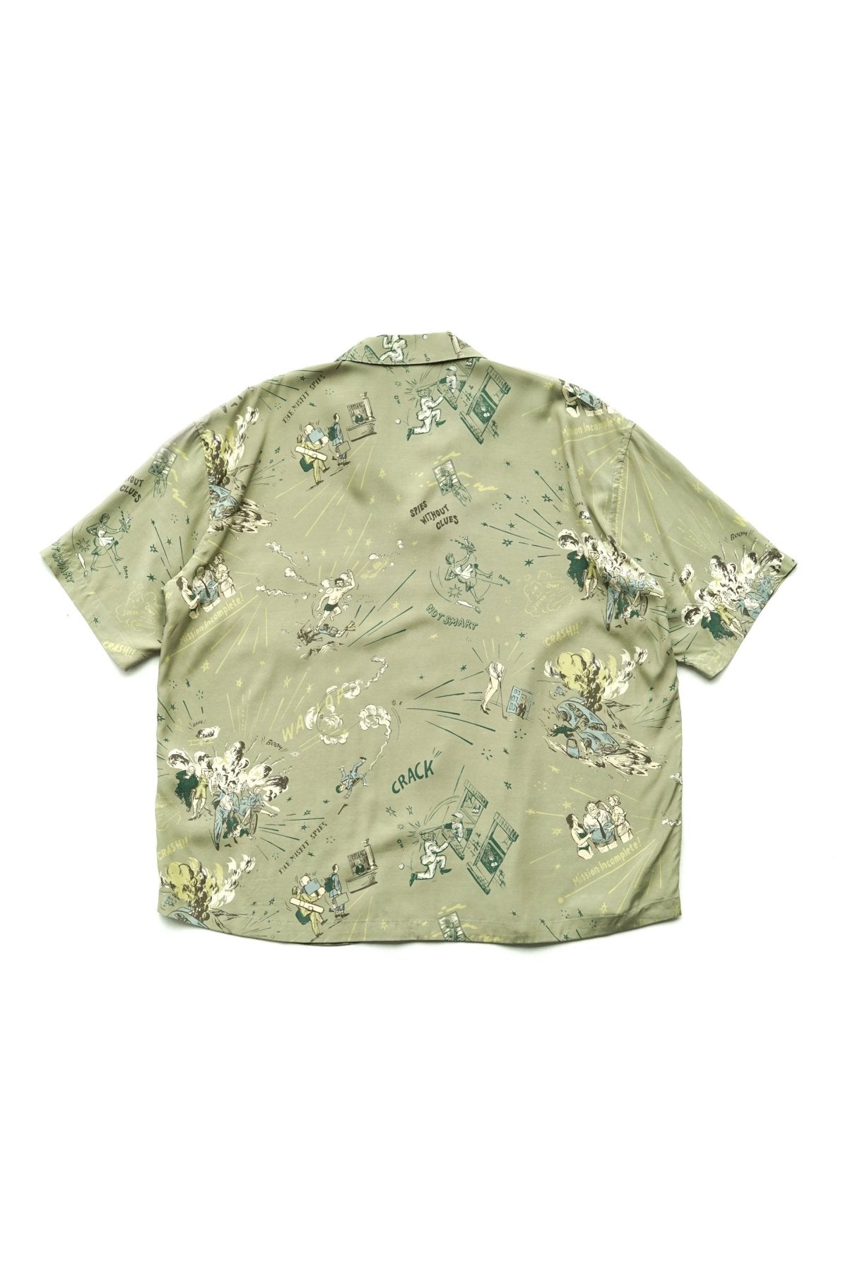 Porter Classic - 落ちこぼれスパイALOHA SHIRT (THE MISFIT SPIES) - GREEN