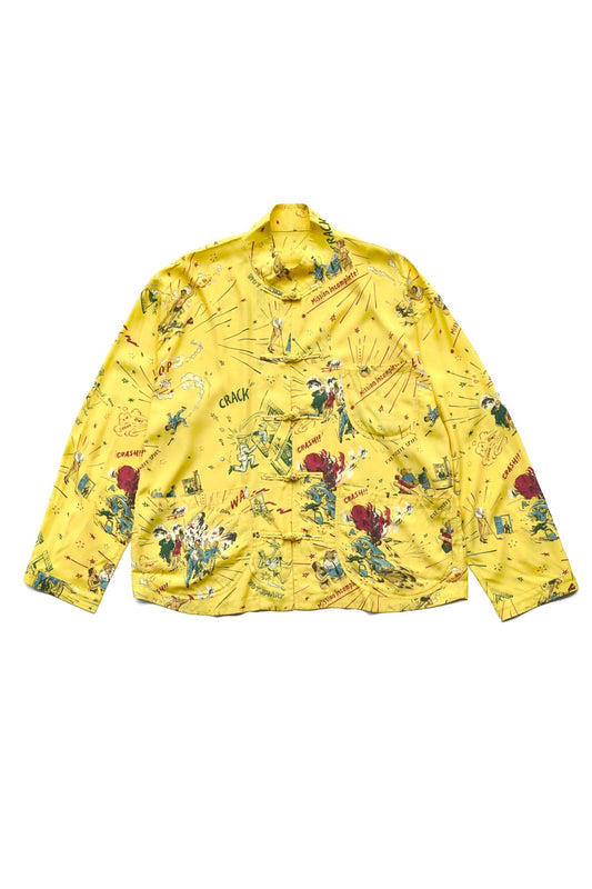 Porter Classic - 落ちこぼれスパイALOHA CHINESE SHIRT (THE MISFIT SPIES) - YELLOW