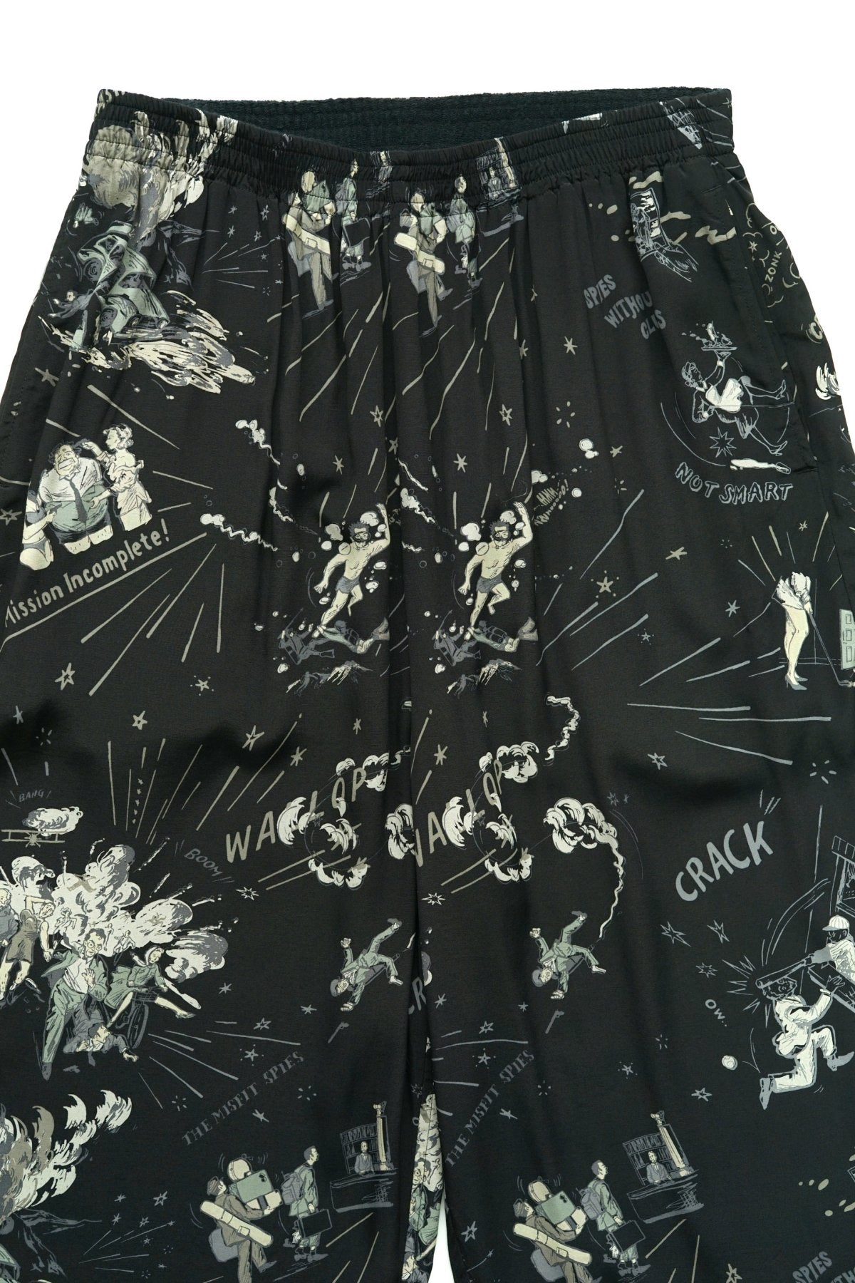 Porter Classic - 落ちこぼれスパイALOHA PANTS (THE MISFIT SPIES) - BLACK