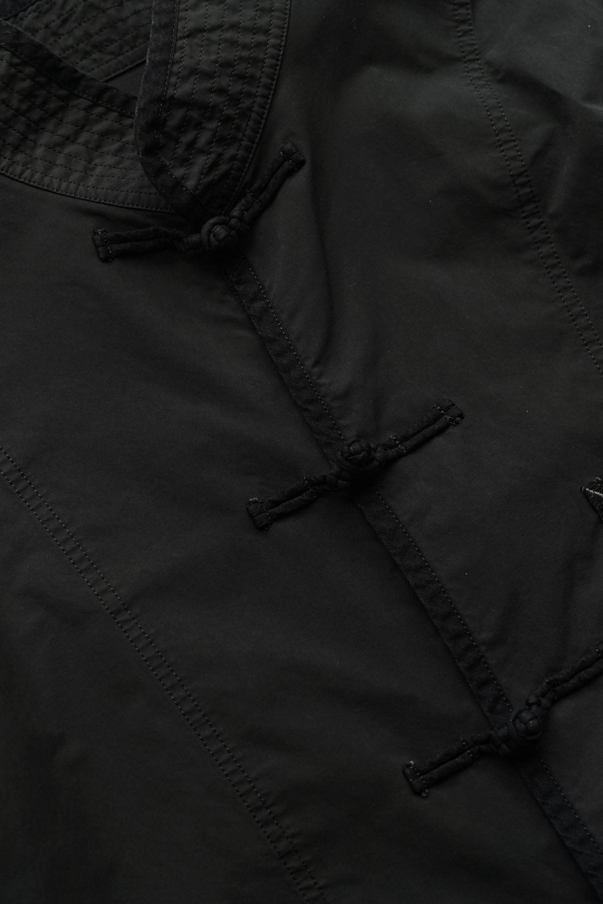 Porter Classic - WEATHER CHINESE COAT - BLACK