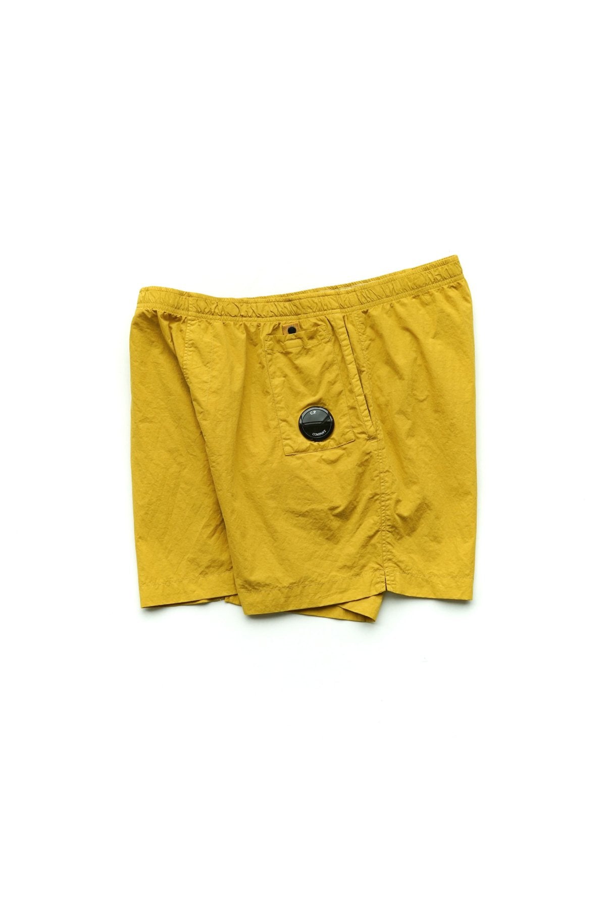 C.P. COMPANY - FLATT NYLON BEACH SHORTS - NUGGET GOLD