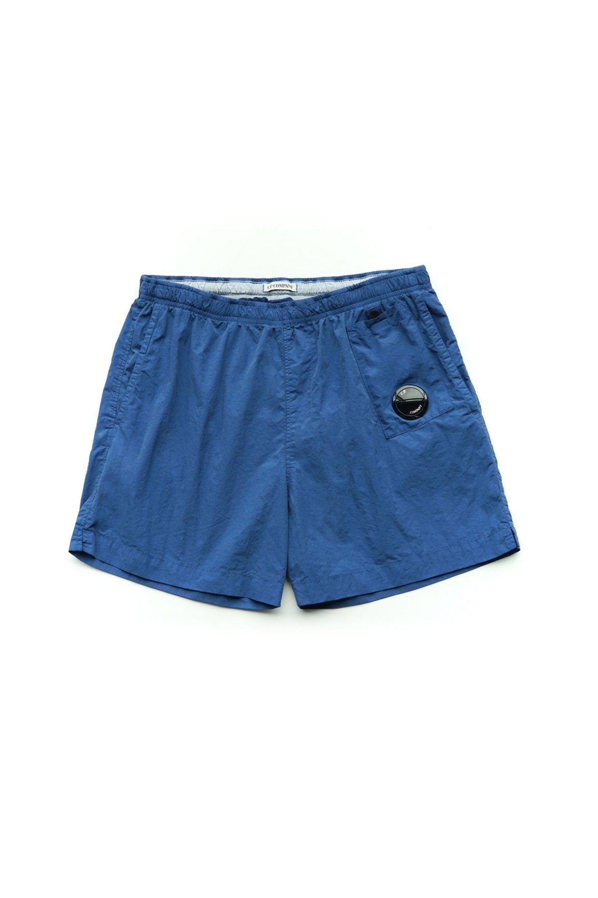 C.P. COMPANY - FLATT NYLON BEACH SHORTS - BLUE QUARTZ