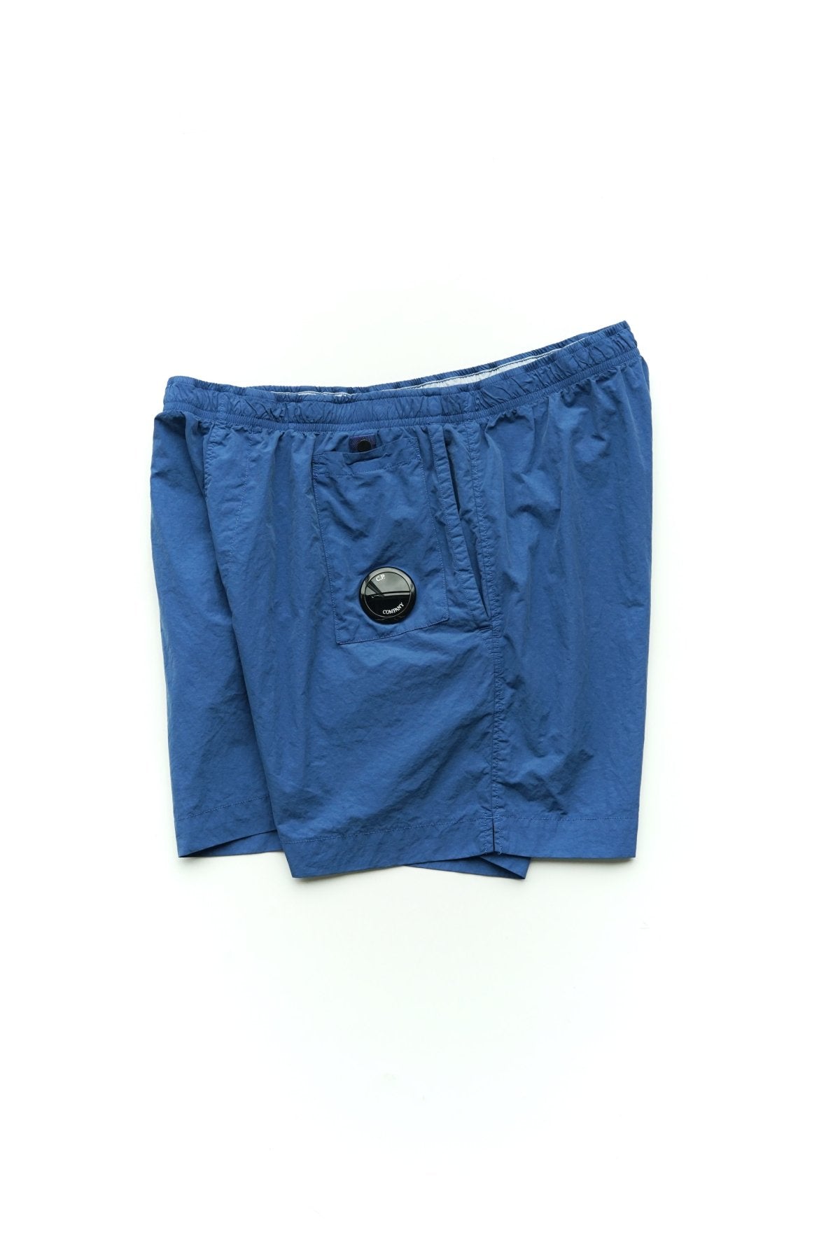 C.P. COMPANY - FLATT NYLON BEACH SHORTS - BLUE QUARTZ