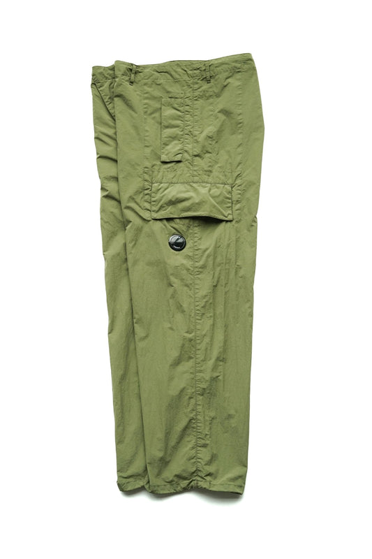 C.P. COMPANY - FLATT NYLON OVERSIZED PANTS - BURNT OLIVE