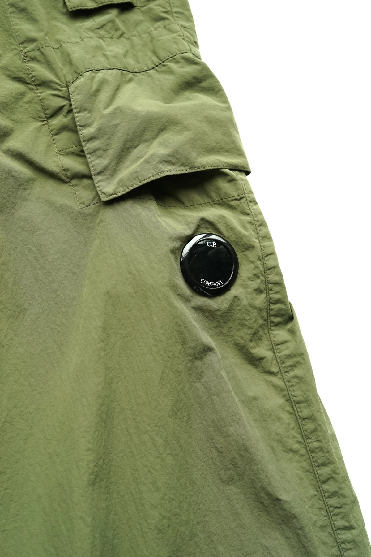 C.P. COMPANY - FLATT NYLON OVERSIZED PANTS - BURNT OLIVE