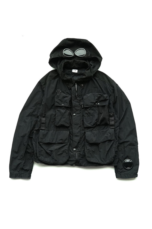 C.P. COMPANY - FLATT NYLON LA MILLE JACKET - BLACK