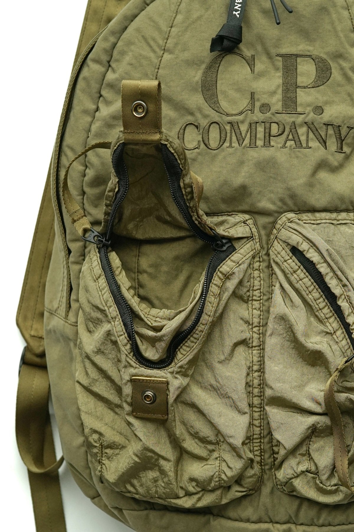 C.P. COMPANY - TAYLON P MIXED BACKPACK - IVY GREEN