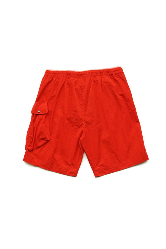 C.P. COMPANY - CHROME BEACH SHORTS - FIERY RED