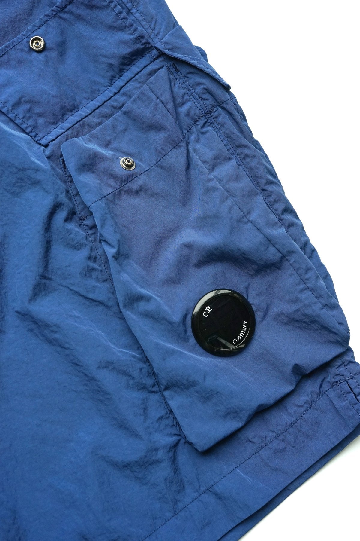 C.P. COMPANY - CHROME BEACH SHORTS - BLUE QUARTZ