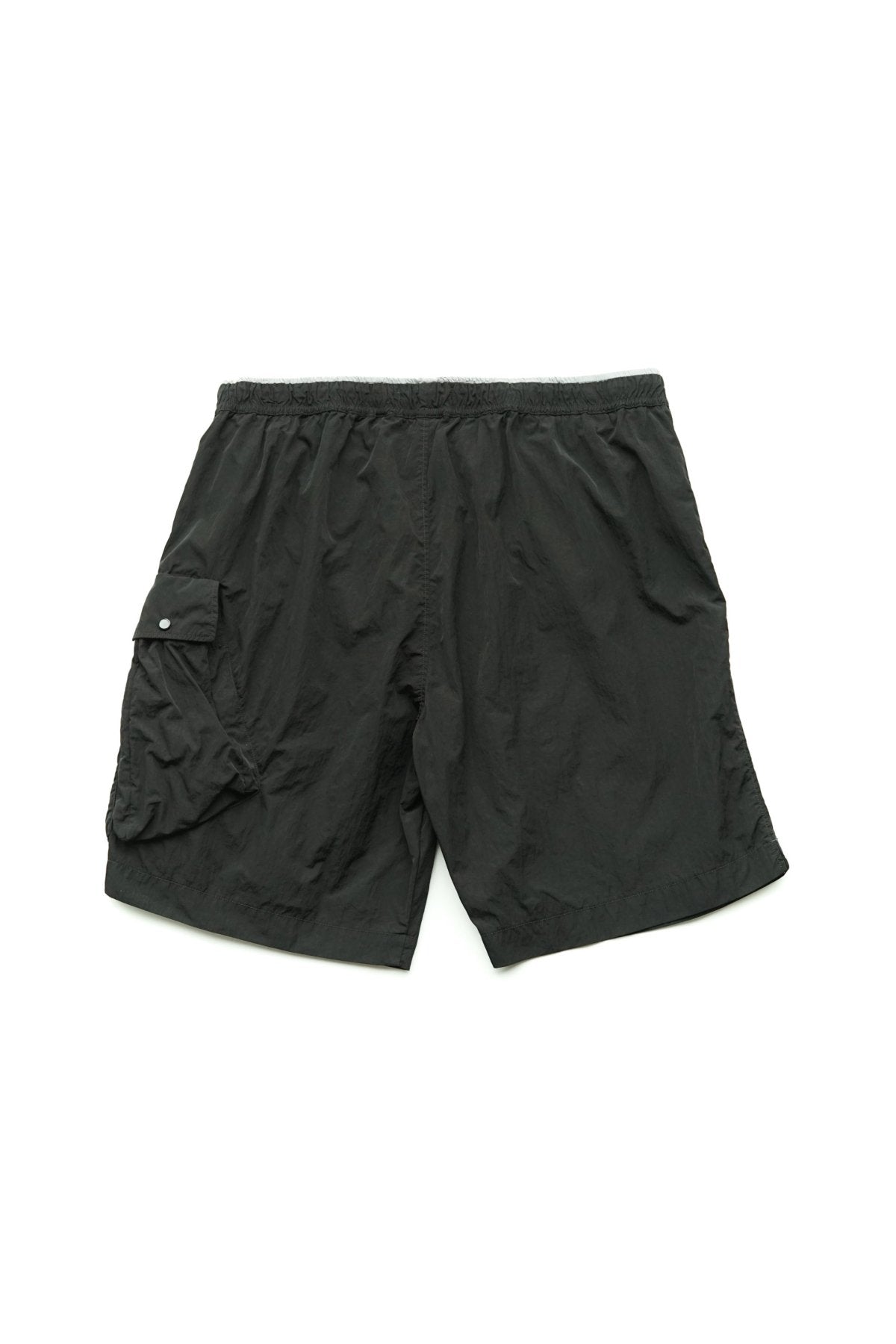 C.P. COMPANY - CHROME BEACH SHORTS - BLACK