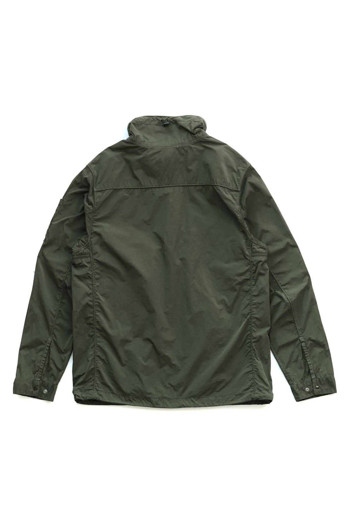 C.P. COMPANY - CR-L HALF ZIP OVERSHIRT - GREEN MOSS