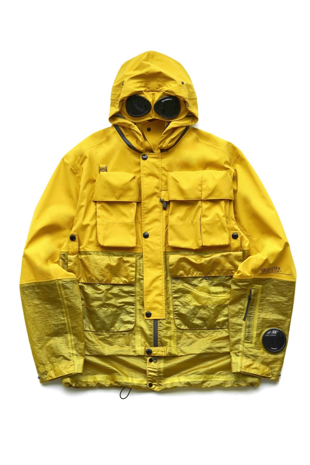 C.P. COMPANY - GORE-TEX 3L INFINIUM MIXED LA MILLE JACKET - NUGGET GOLD