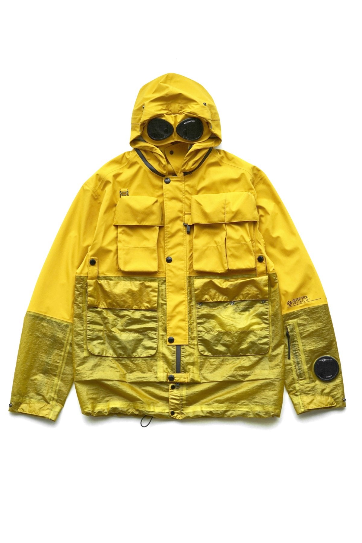 C.P. COMPANY - GORE-TEX 3L INFINIUM MIXED LA MILLE JACKET - NUGGET GOLD