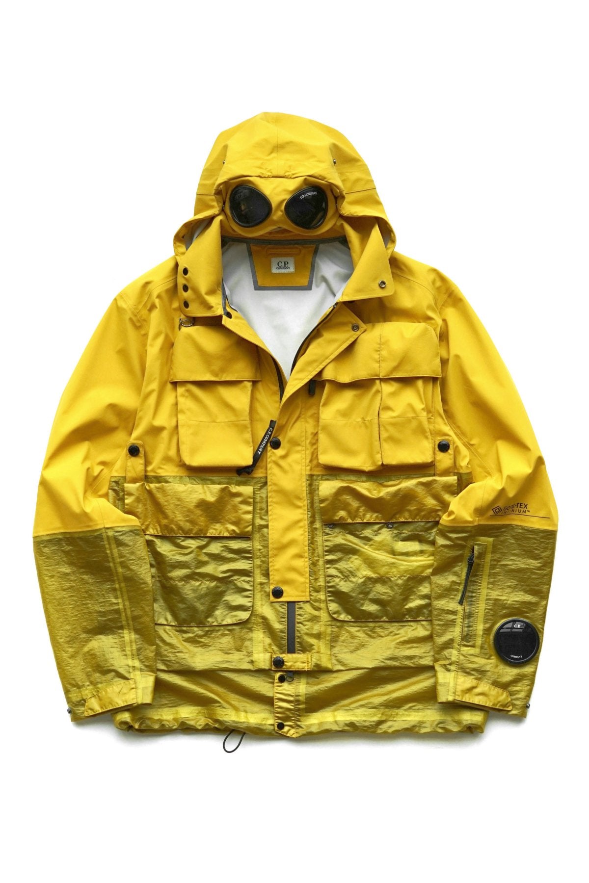 C.P. COMPANY - GORE-TEX 3L INFINIUM MIXED LA MILLE JACKET - NUGGET GOLD