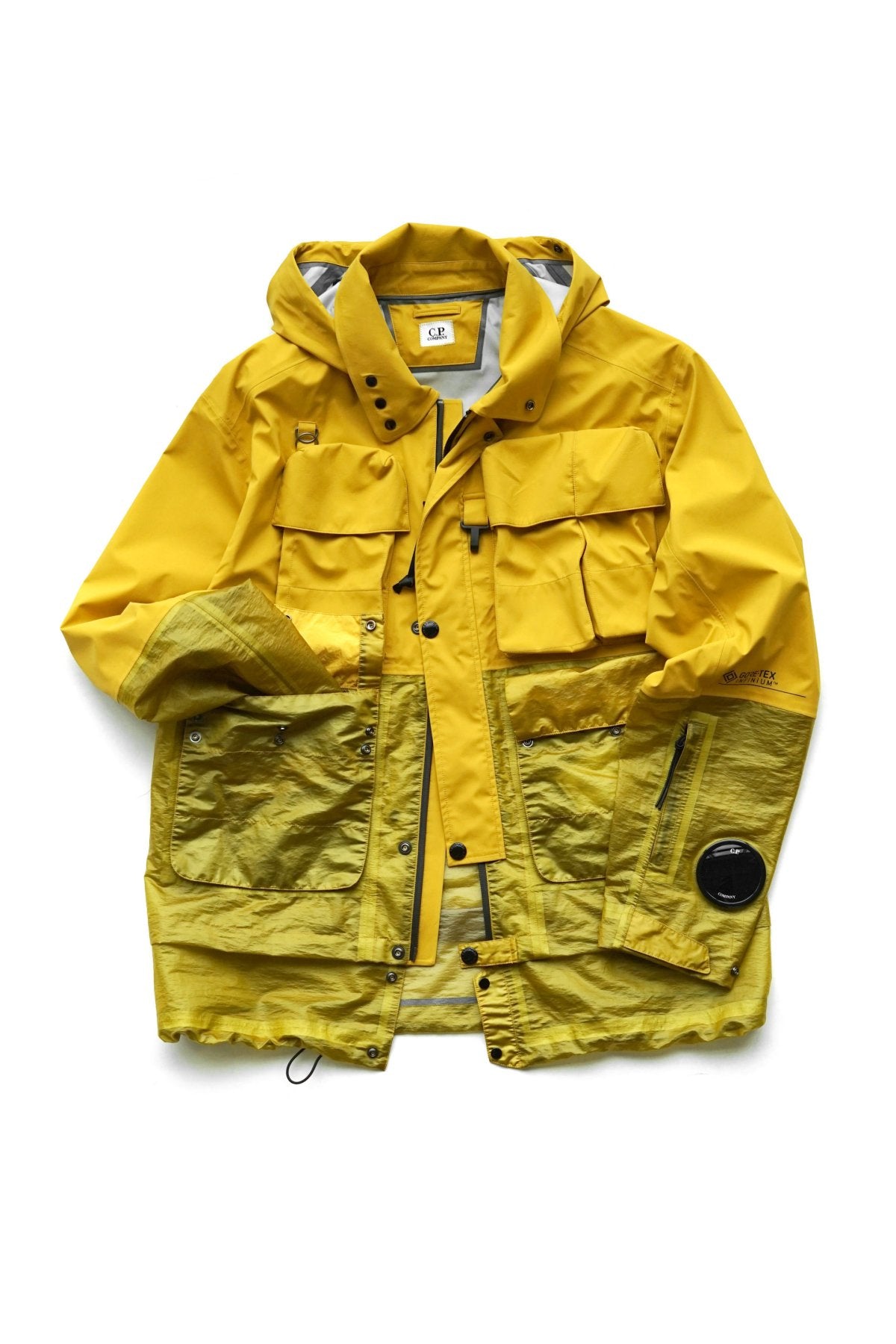 C.P. COMPANY - GORE-TEX 3L INFINIUM MIXED LA MILLE JACKET - NUGGET GOLD