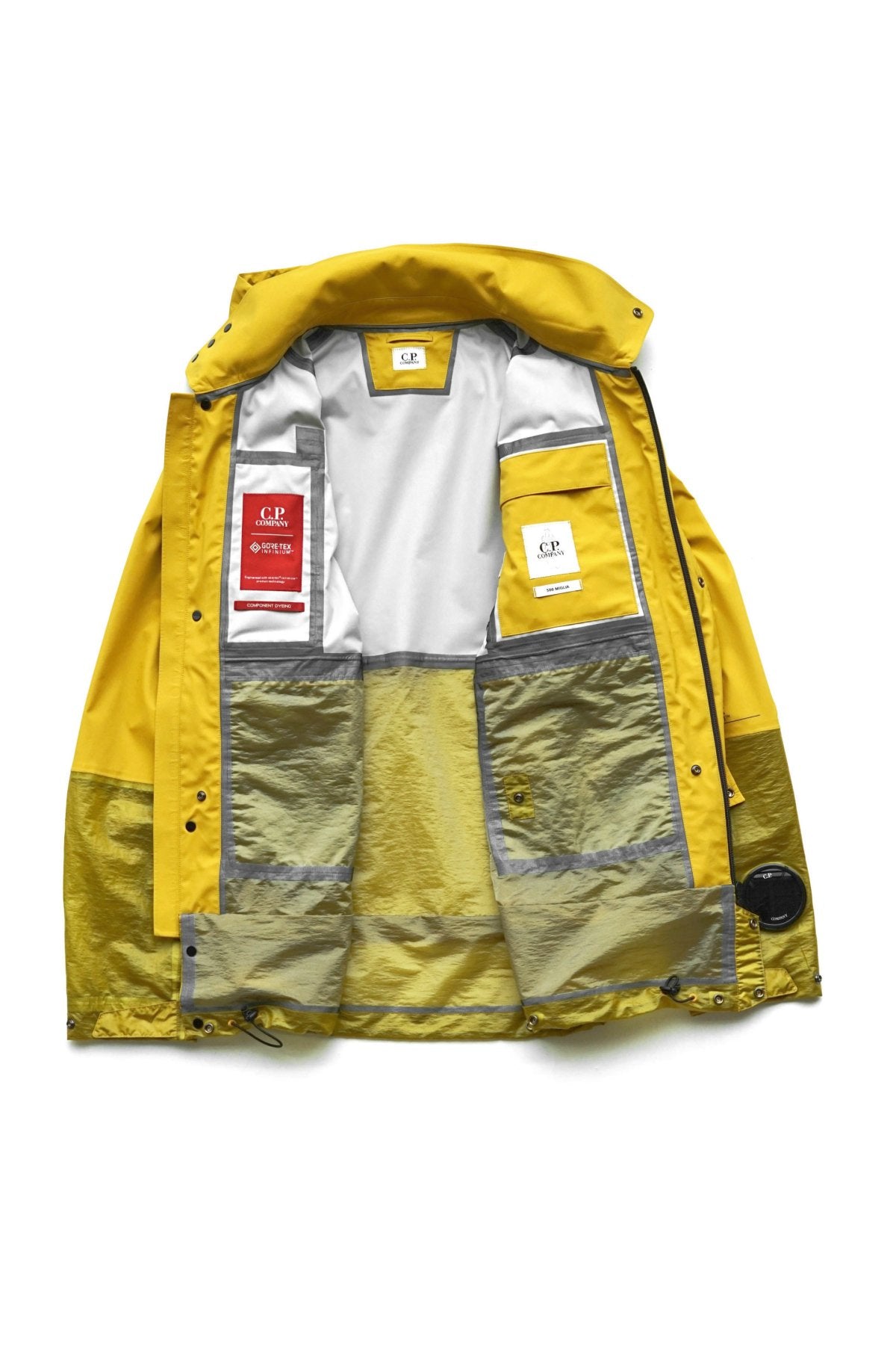 C.P. COMPANY - GORE-TEX 3L INFINIUM MIXED LA MILLE JACKET - NUGGET GOLD