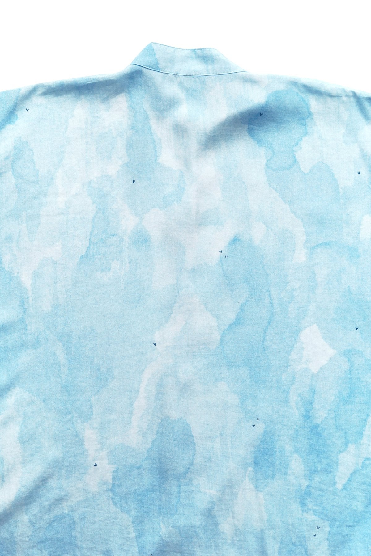 Porter Classic - 水彩ALOHA BLOUSE (BLUE WATER COLOR) - BLUE