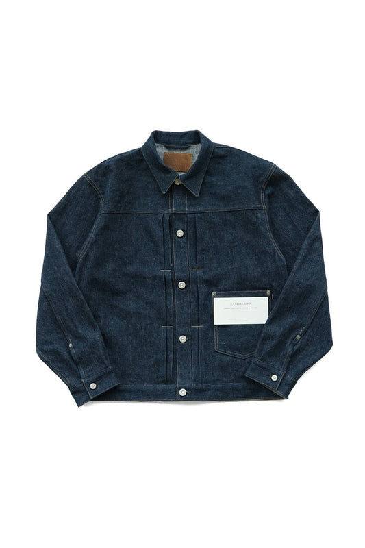 OLD JOE - RIVETED ONE POCKET JEAN JACKET - INDIGO