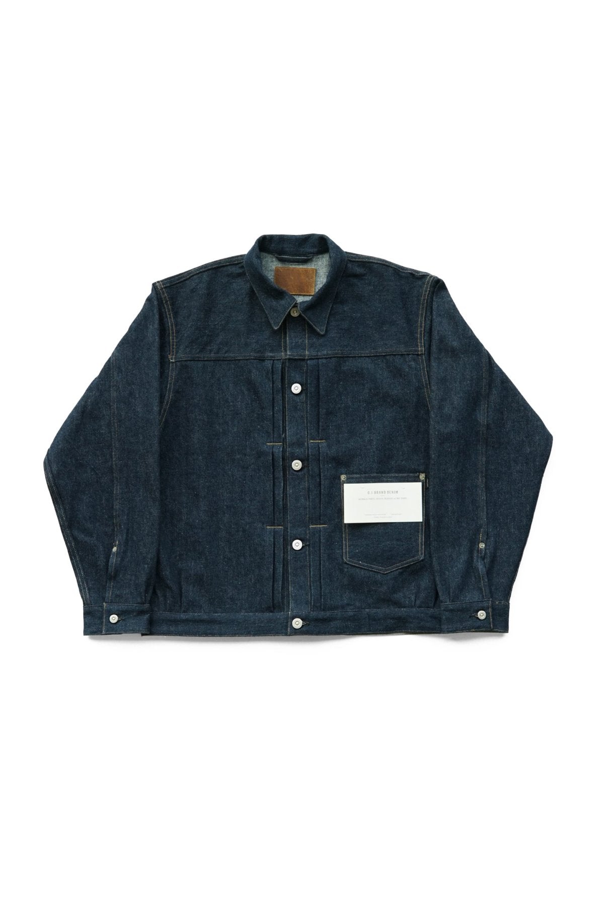 OLD JOE - RIVETED ONE POCKET JEAN JACKET - INDIGO