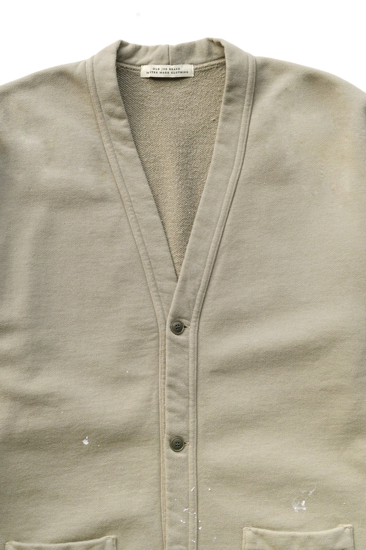 OLD JOE - PATINA SWEAT BUTTON CARDY - EUCALYPTUS