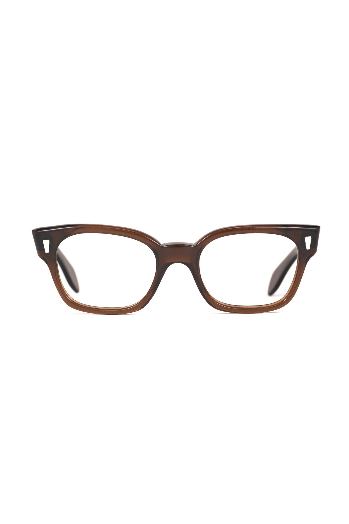 1960s FRANCE VINTAGE EYEGLASS BROWN SMOKE - OPT-874