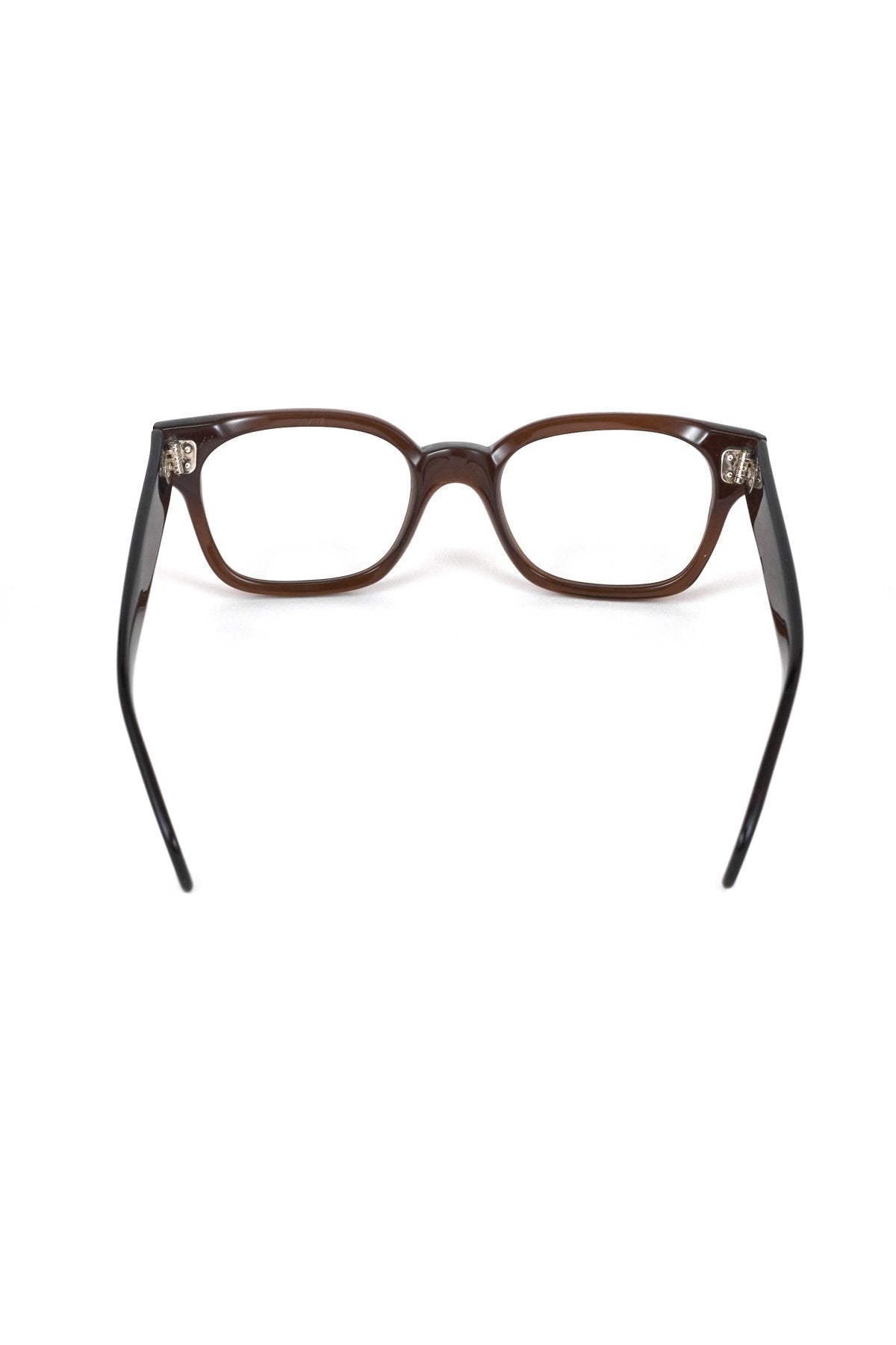 1960s FRANCE VINTAGE EYEGLASS BROWN SMOKE - OPT-874