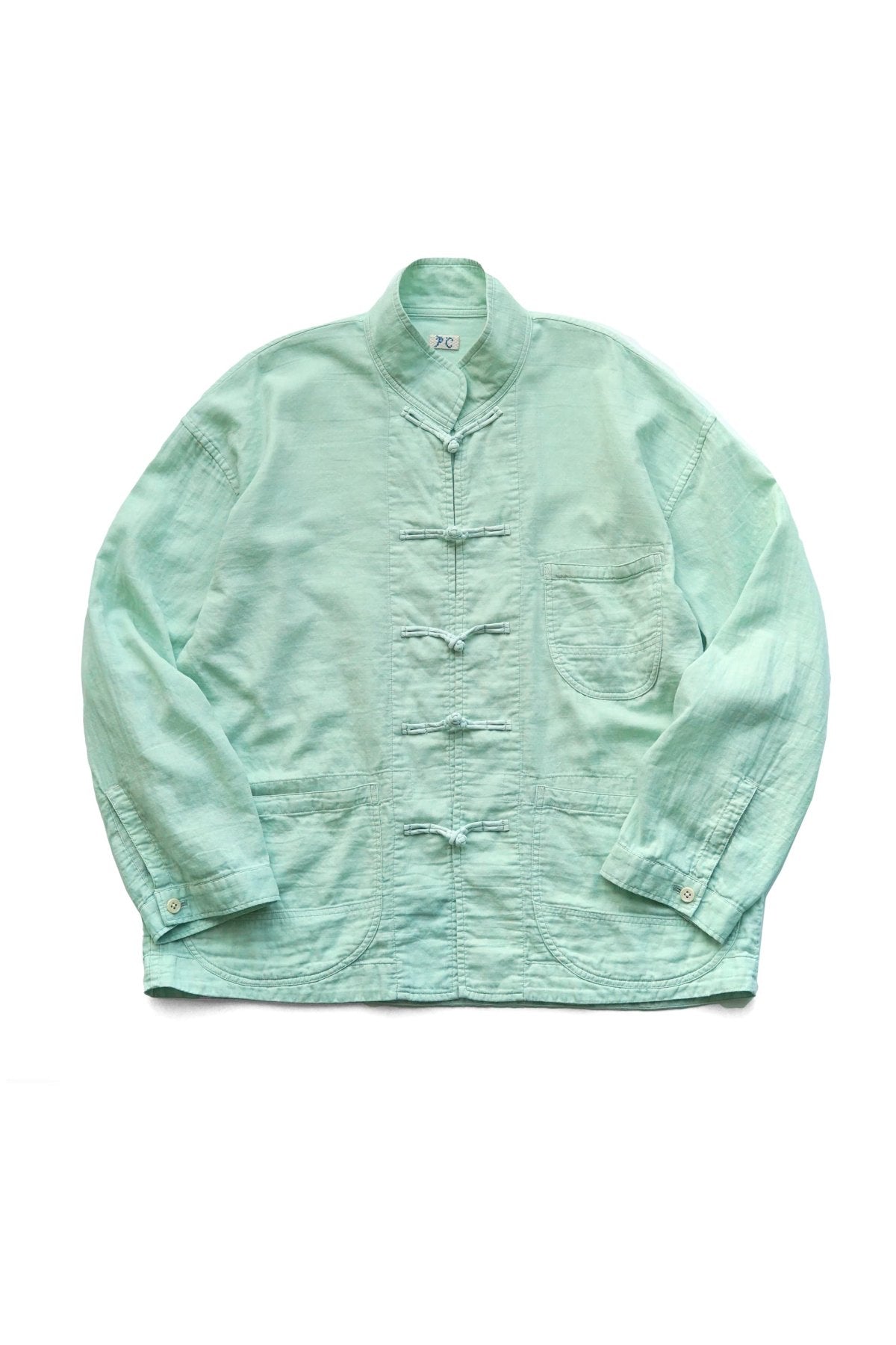 Porter Classic - GAUZE CHINESE JACKET - TURQUOISE