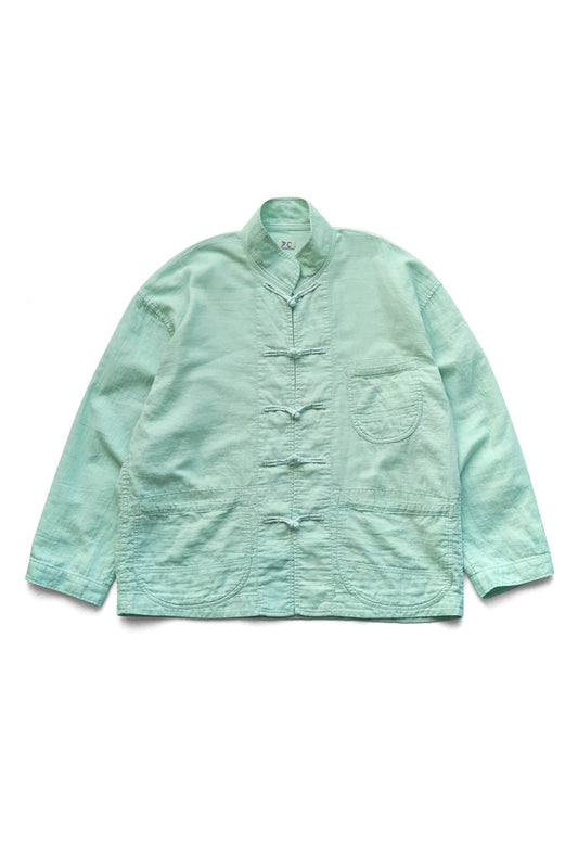 Porter Classic - GAUZE CHINESE JACKET - TURQUOISE