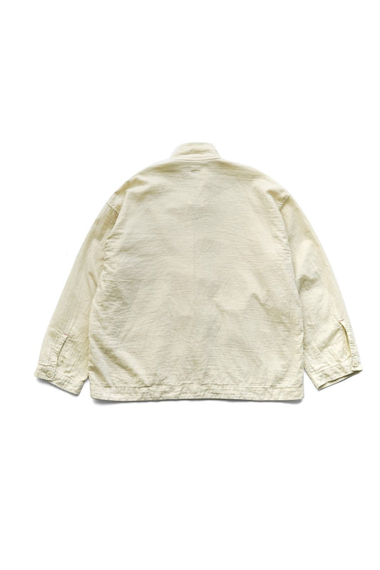 Porter Classic - GAUZE CHINESE JACKET - OFF WHITE