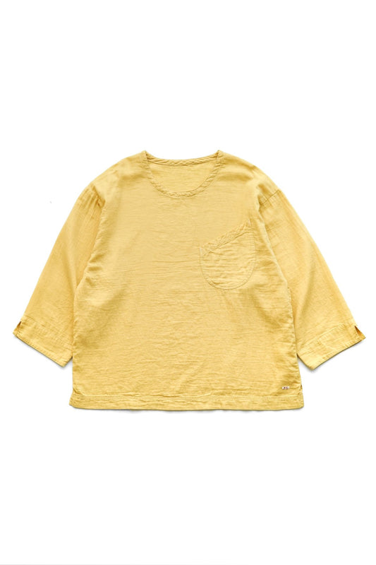 Porter Classic - GAUZE CREWNECK - YELLOW