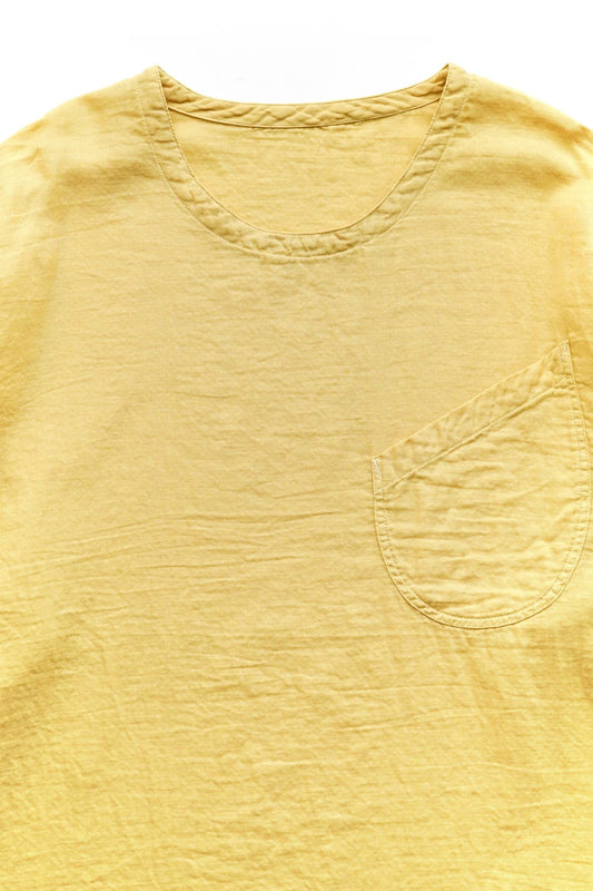 Porter Classic - GAUZE CREWNECK - YELLOW