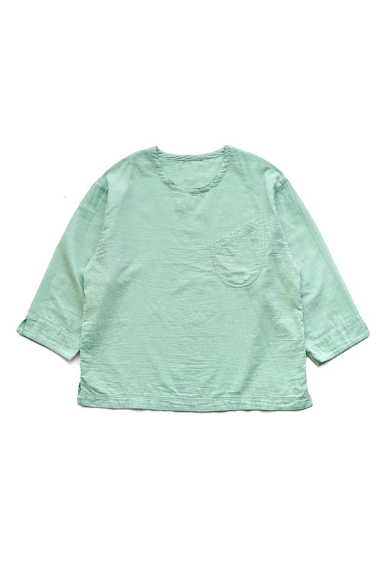 Porter Classic - GAUZE CREWNECK - TURQUOISE