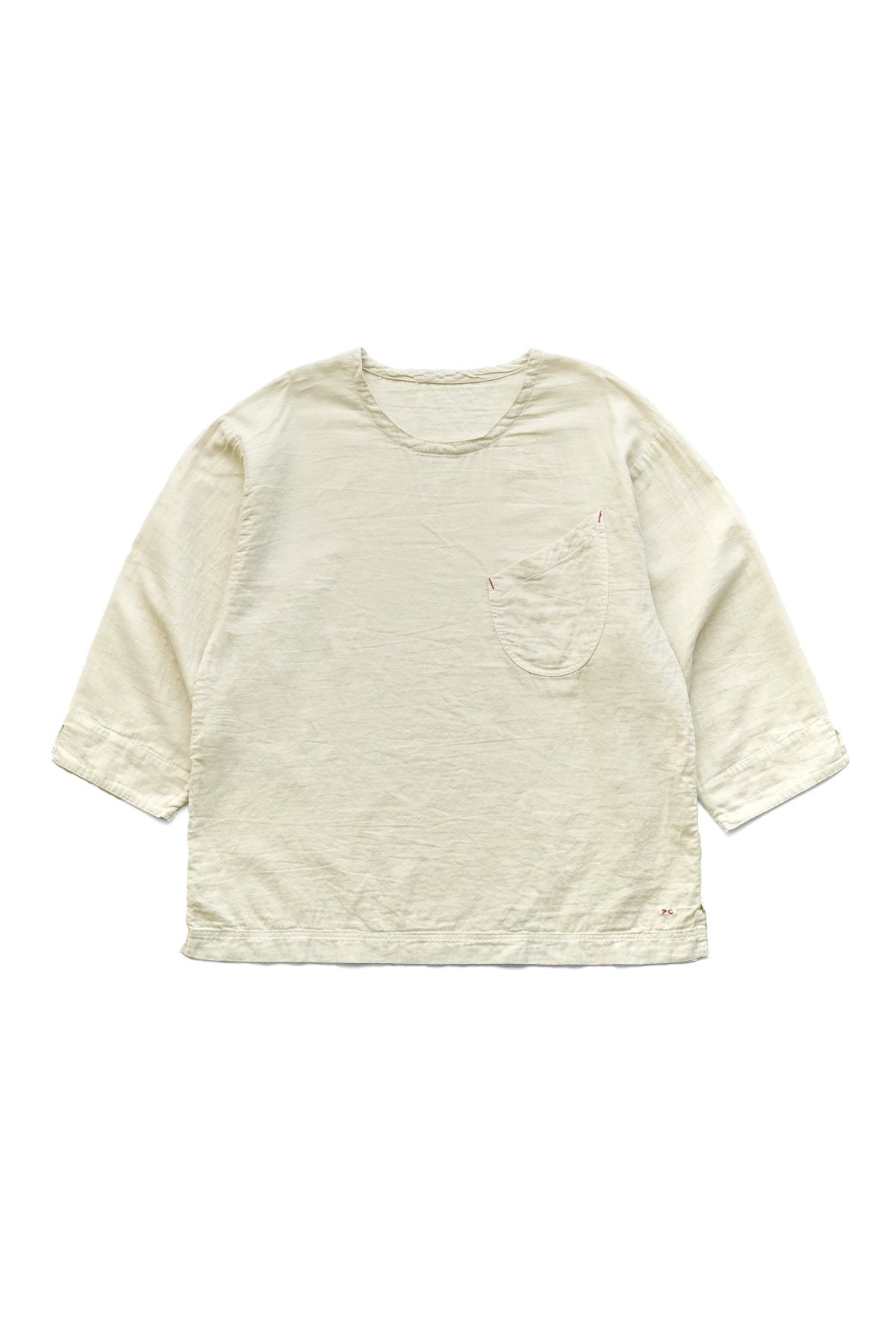 Porter Classic - GAUZE CREWNECK - OFF WHITE