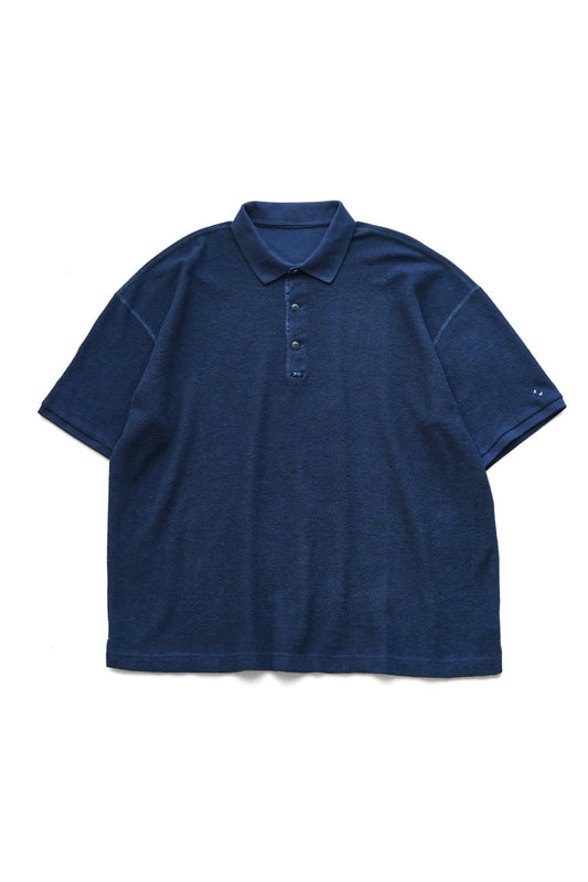 Porter Classic - SUMMER PILE POLO SHIRT - NAVY