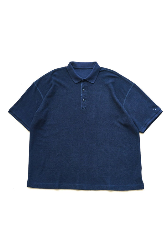 Porter Classic - SUMMER PILE POLO SHIRT - NAVY