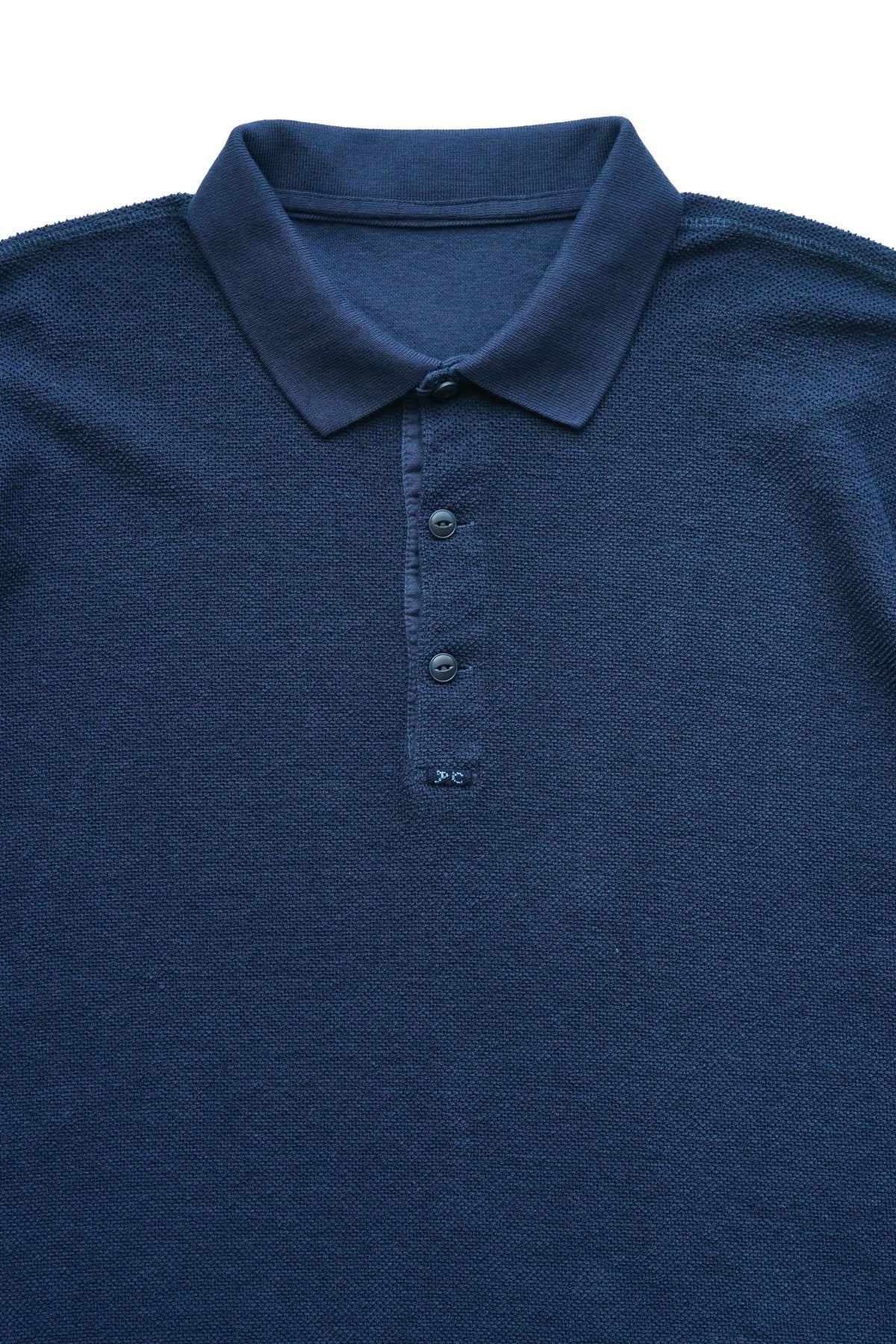 Porter Classic - SUMMER PILE POLO SHIRT - NAVY