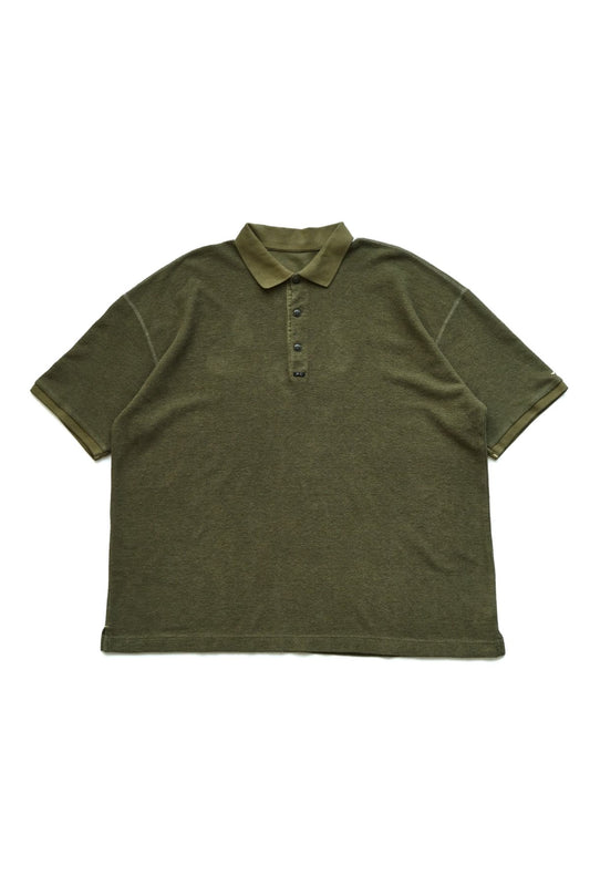 Porter Classic - SUMMER PILE POLO SHIRT - OLIVE