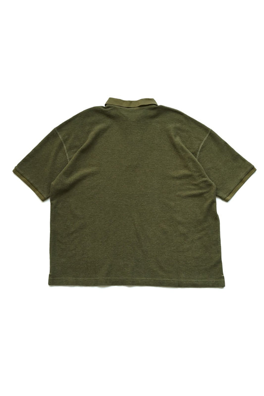 Porter Classic - SUMMER PILE POLO SHIRT - OLIVE